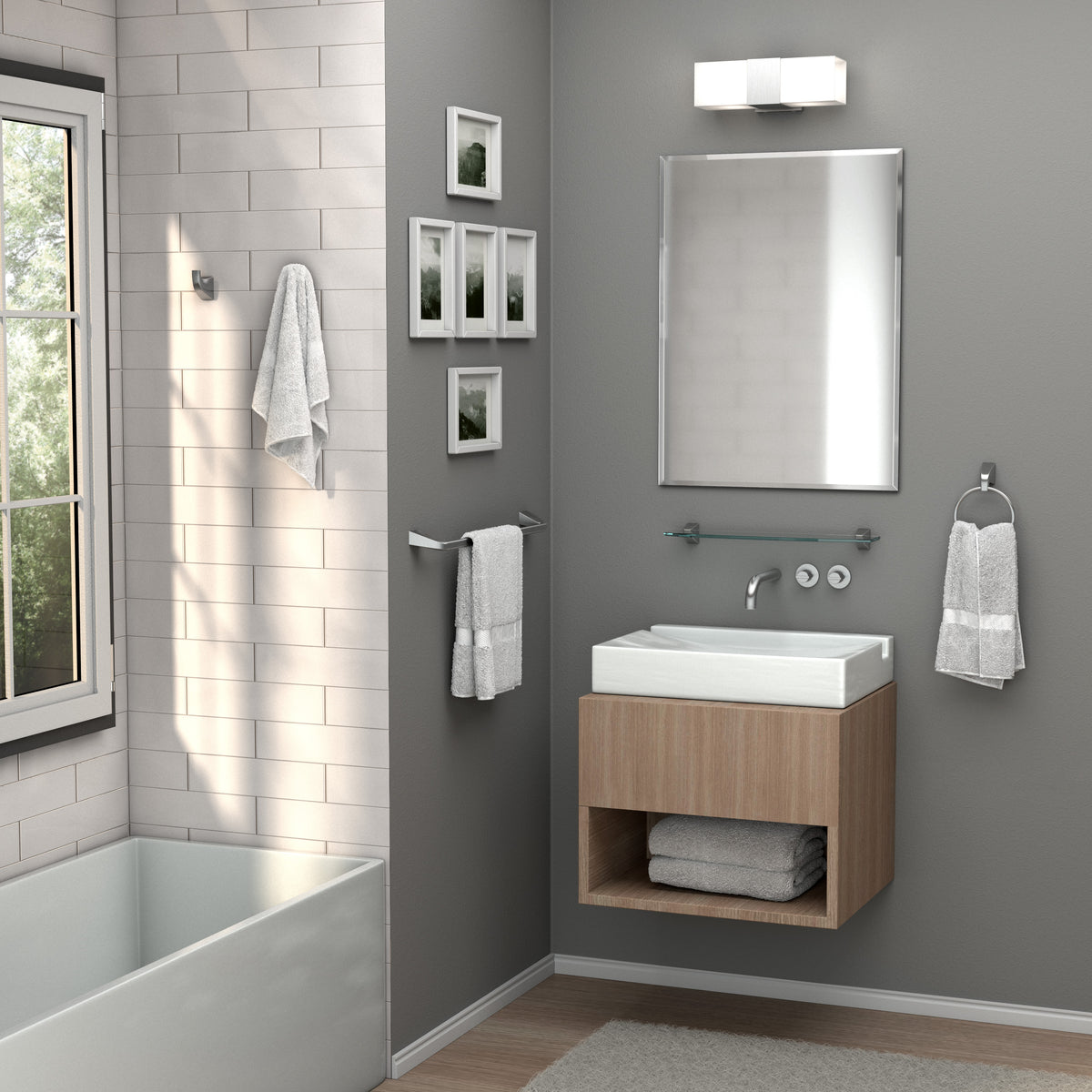 Flush Mount EZ Hanging 31.5" Frameless Rectangle Mirror