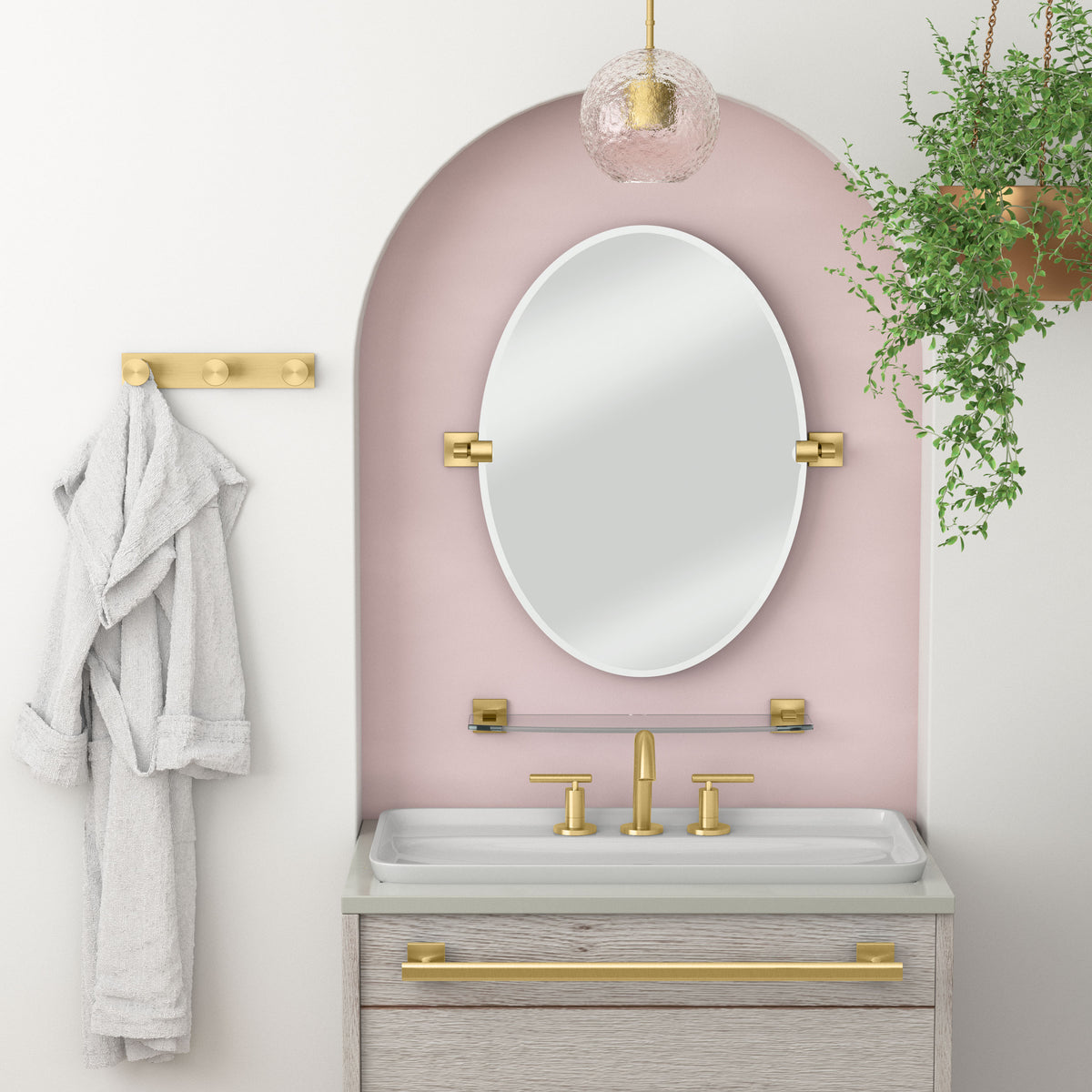 Elevate Vanity Glass Shelf