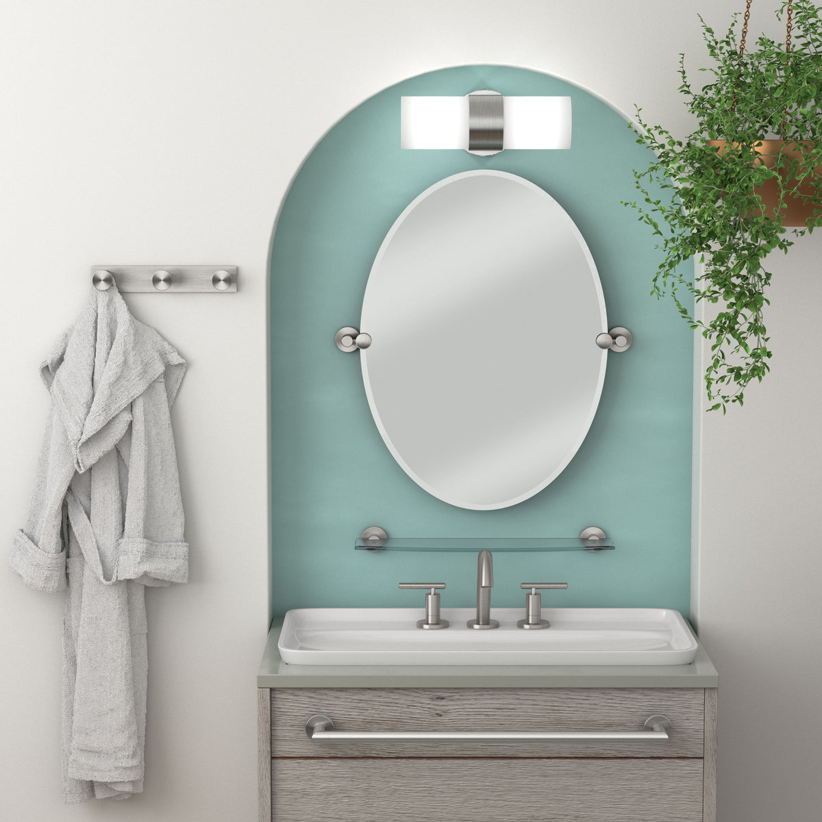 Glam All Modern Décor 11" Triple Robe Hook