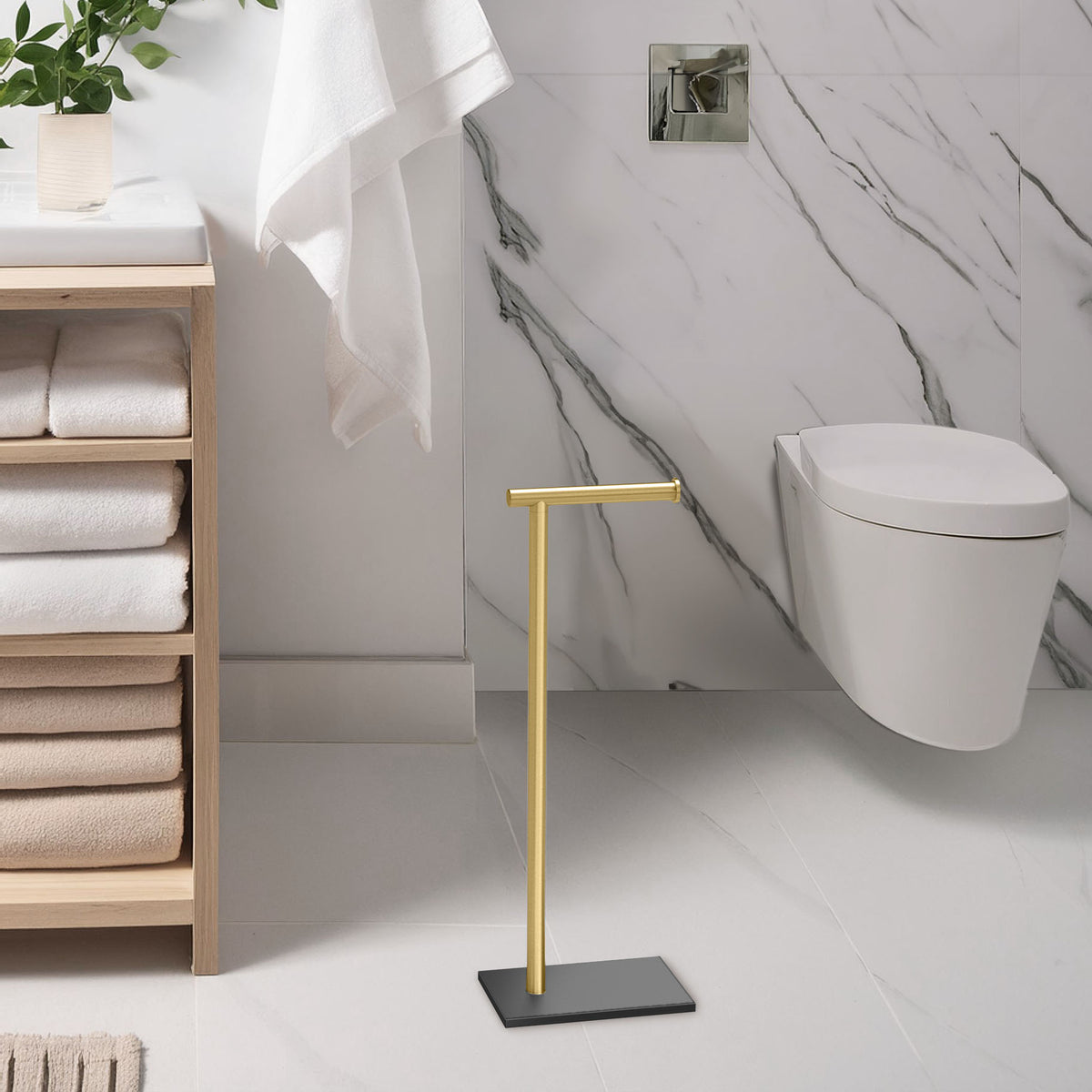 Square Freestanding Toilet Paper Holder