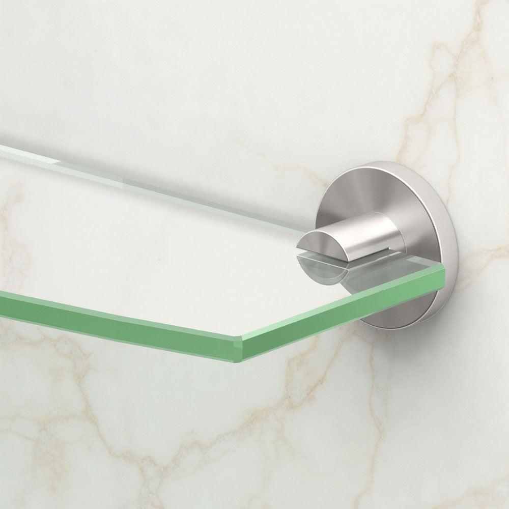 Channel Vanity Glass Shelf
