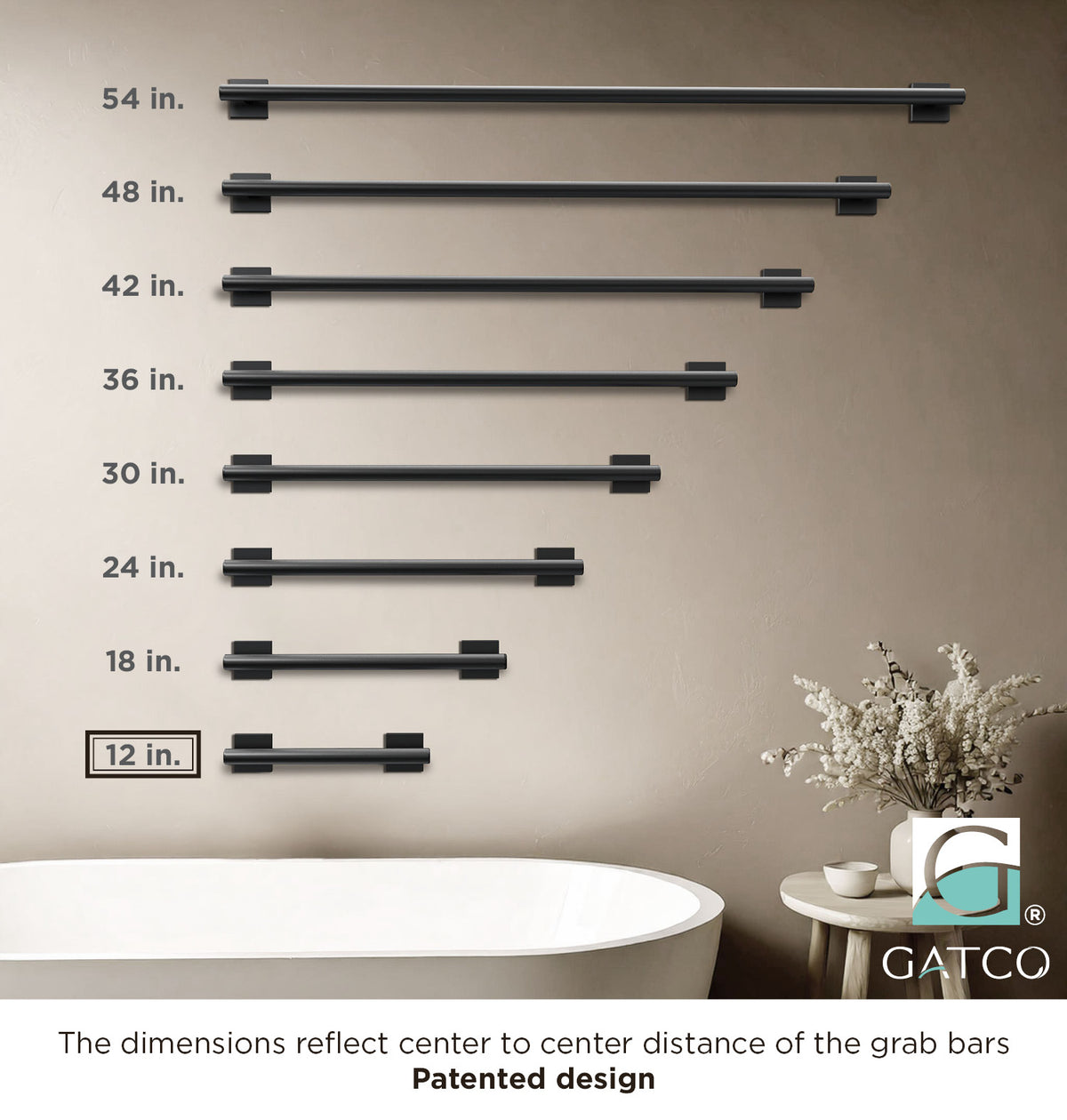 Elevate 12" Grab Bar
