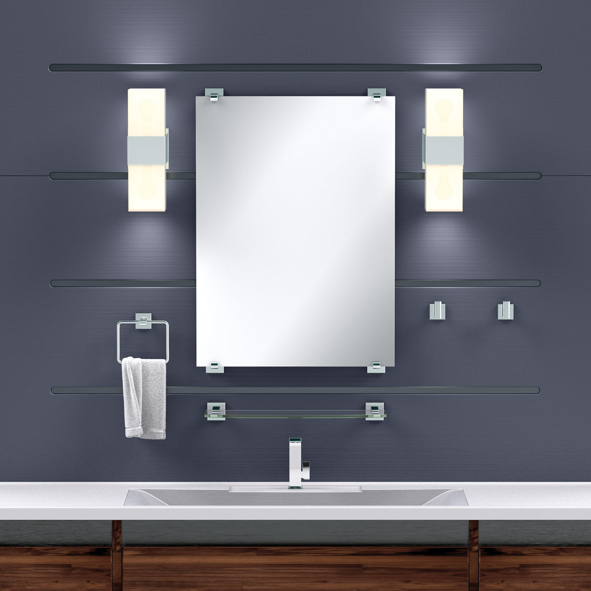 Elevate Vanity Glass Shelf