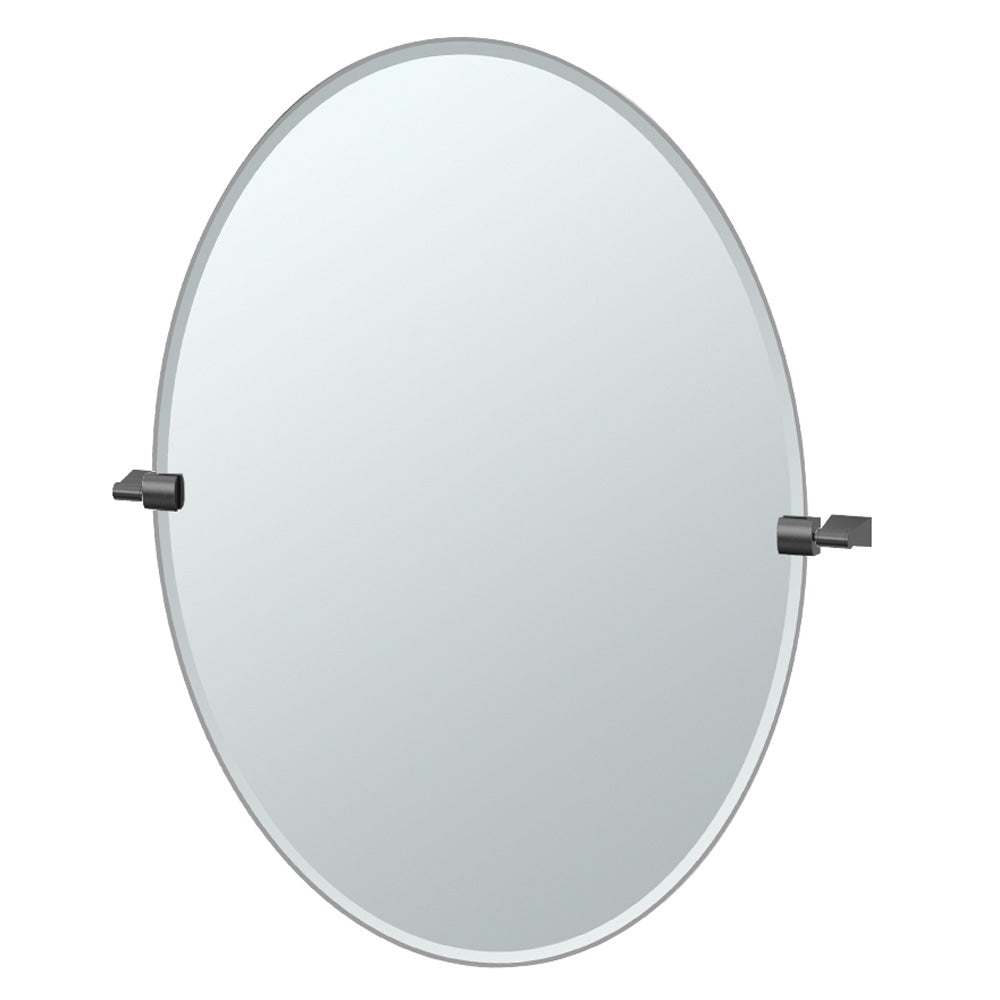 Bleu 32" Frameless Oval Mirror