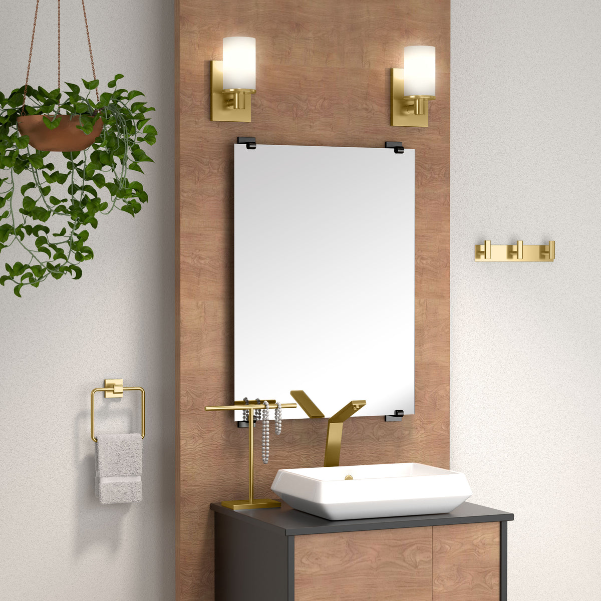 Elevate All Modern Decor 6.5" Double Robe Hook