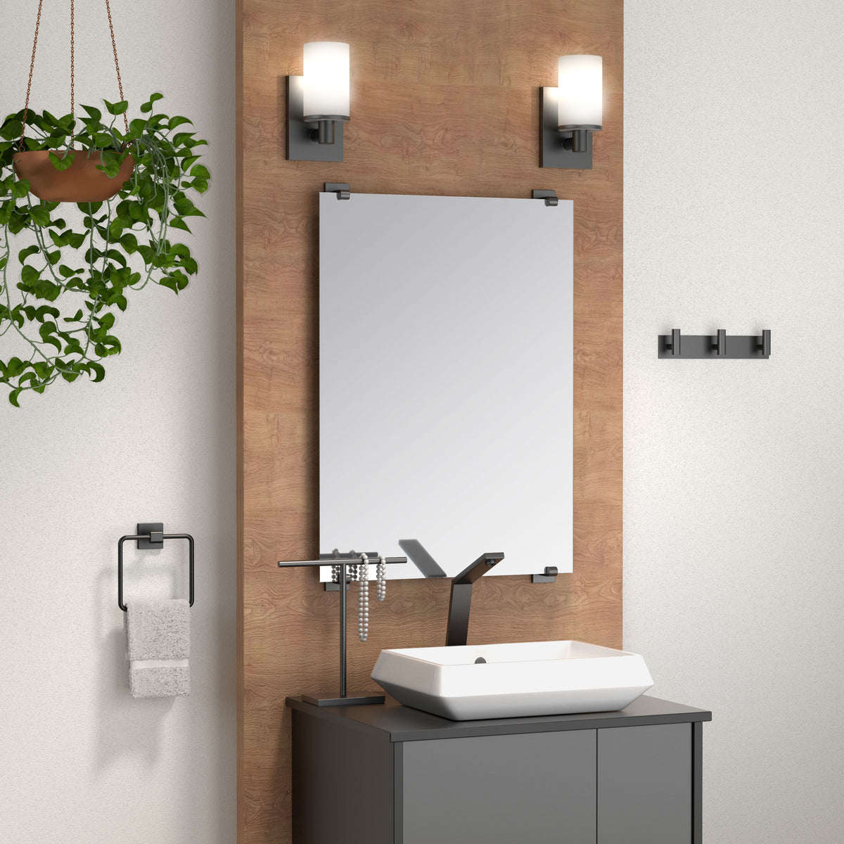 Elevate All Modern Decor 11" Triple Robe Hook
