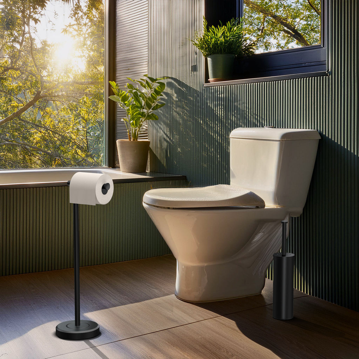 Latitude II Standing Toilet Paper Holder