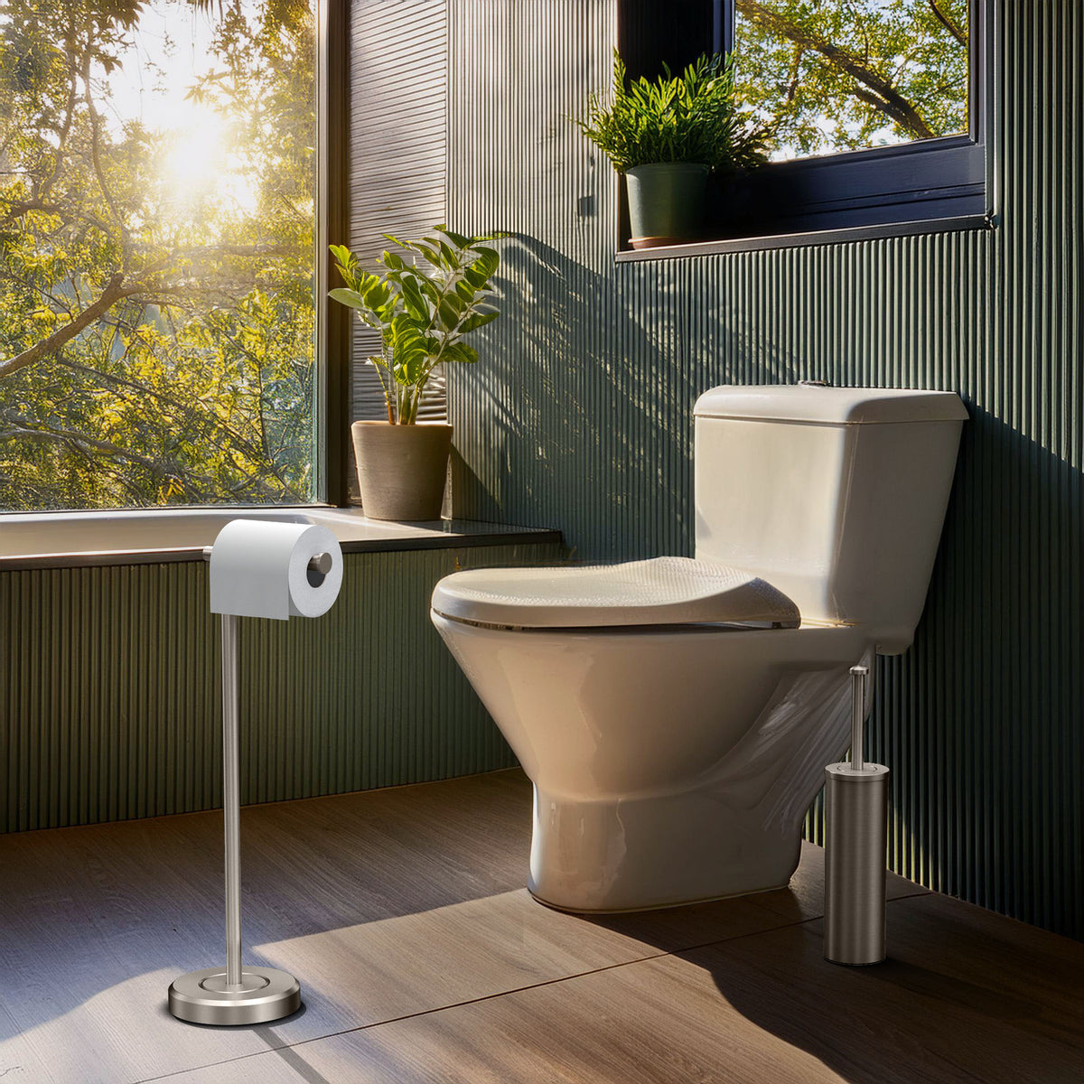 Latitude II Standing Toilet Paper Holder
