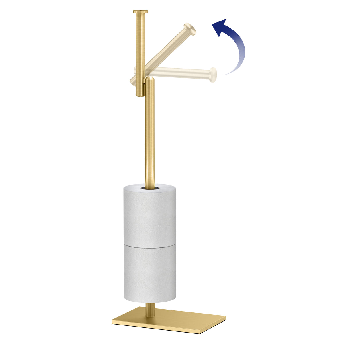 Modern Freestanding Tissue Holder with Storage