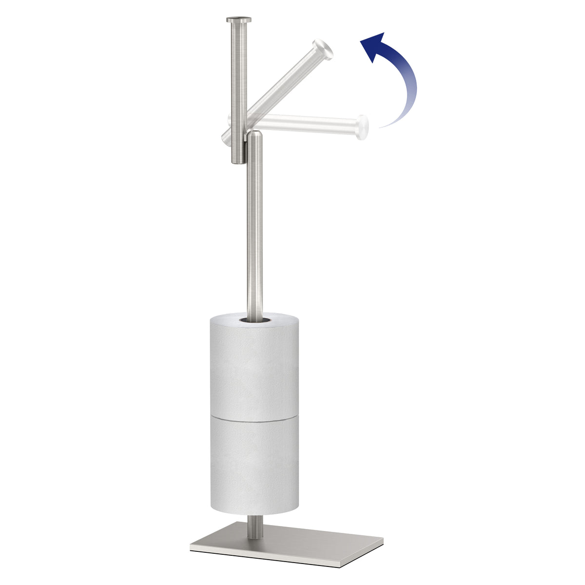 Modern Freestanding Tissue Holder with Storage