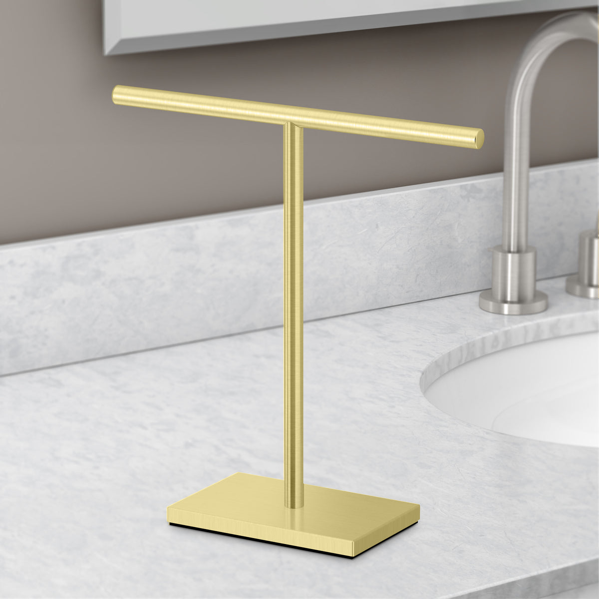 Countertop T-Shape Hand Towel Holder 11"