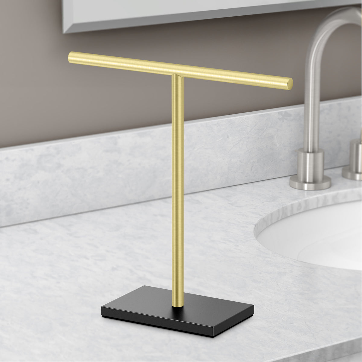 Countertop T-Shape Hand Towel Holder 11"