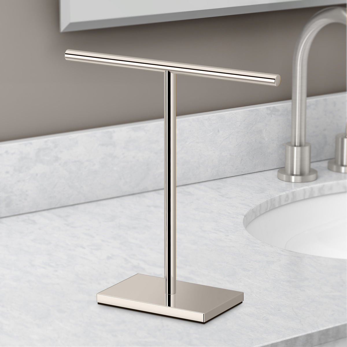 Countertop T-Shape Hand Towel Holder 11"