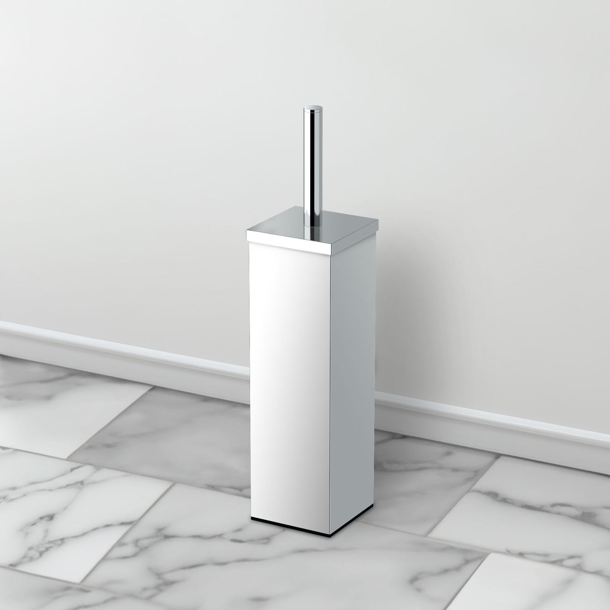 Elegant Square Toilet Brush Holder