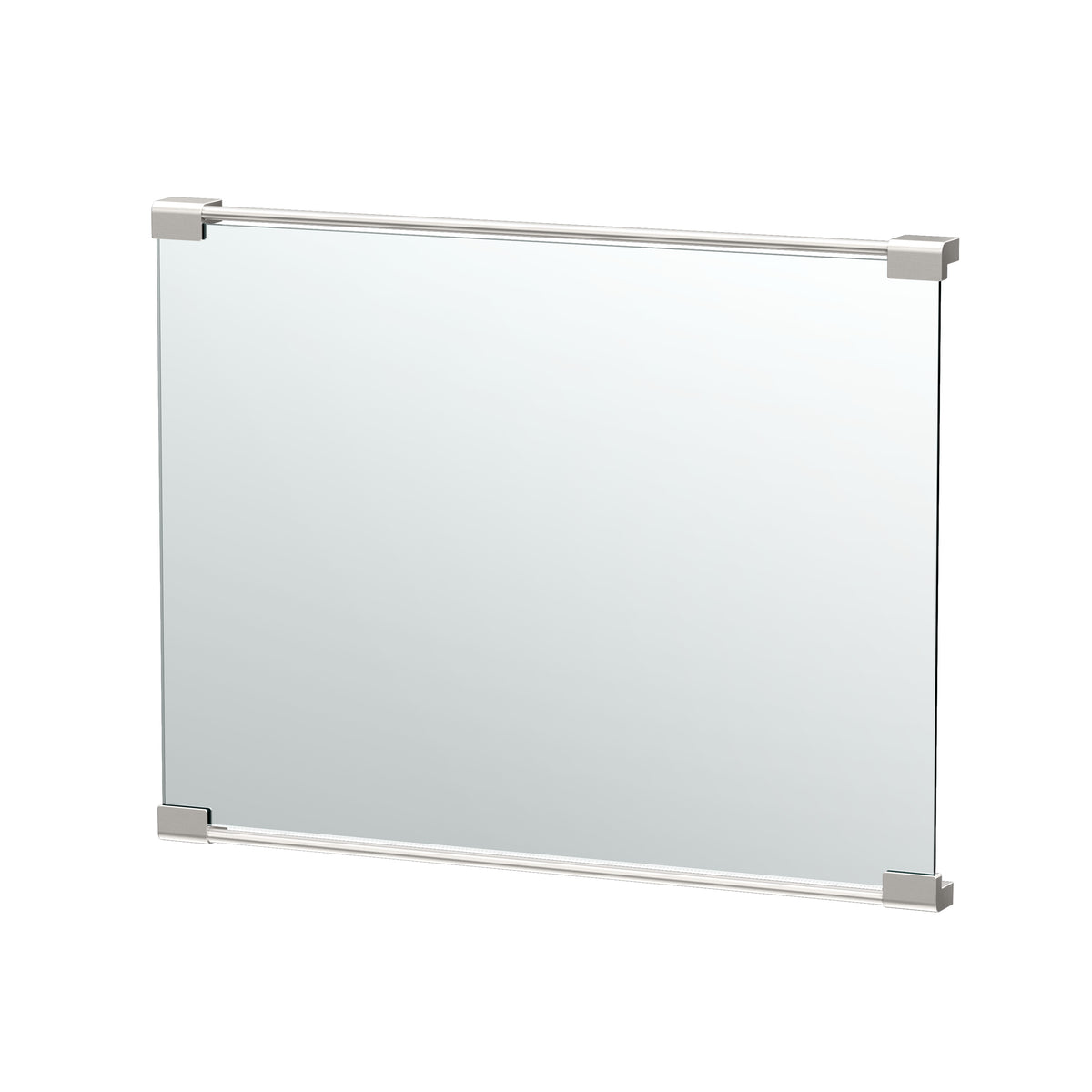 Fixed Mount 30" Frameless Rectangle Décor Mirror