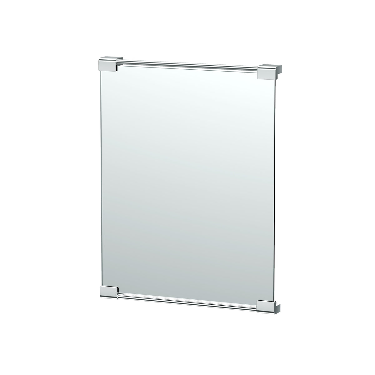 Fixed Mount 24" Frameless Rectangle Décor Mirror