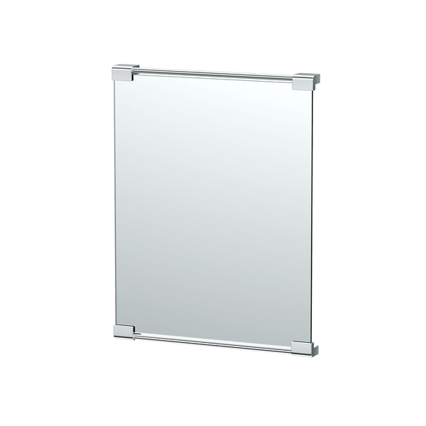 Fixed Mount 24" Frameless Rectangle Décor Mirror