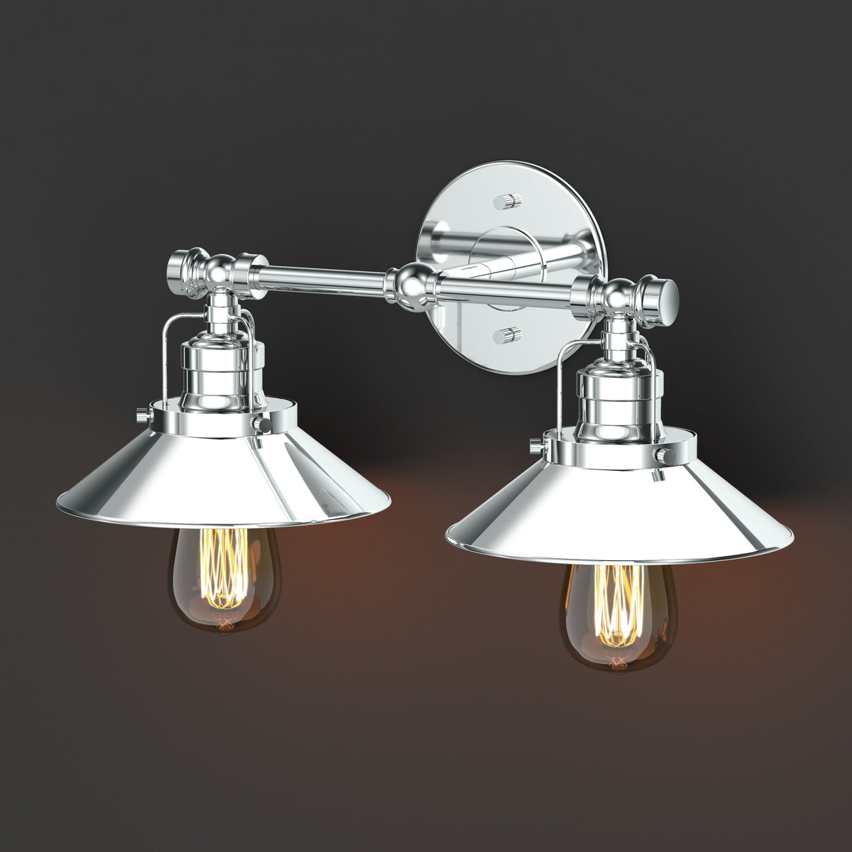 Modern Farmhouse Metal Double Sconce