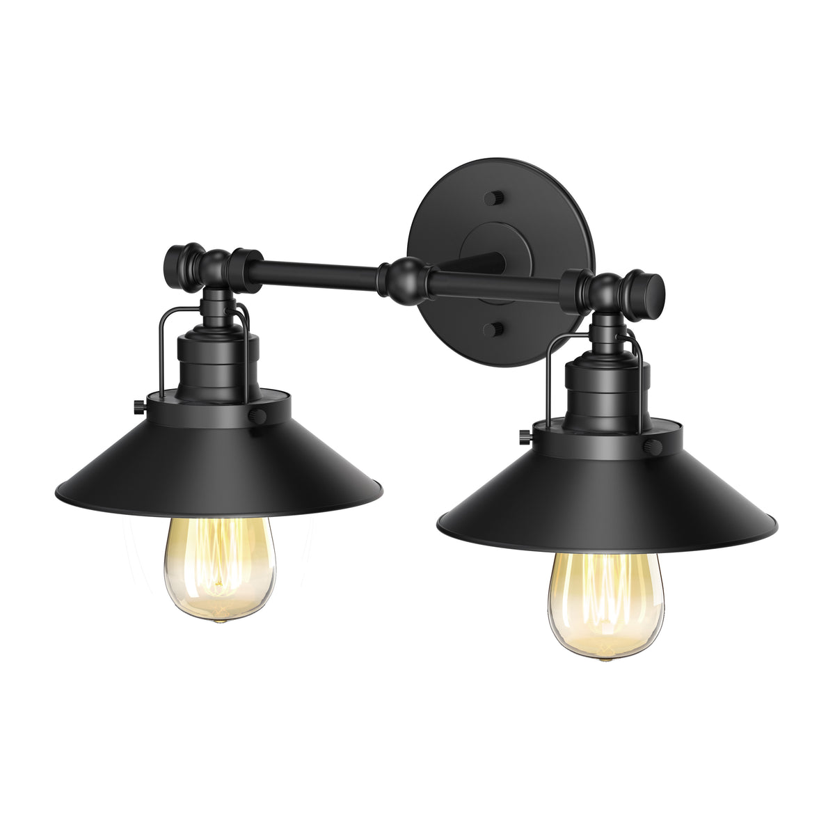Modern Farmhouse Metal Double Sconce