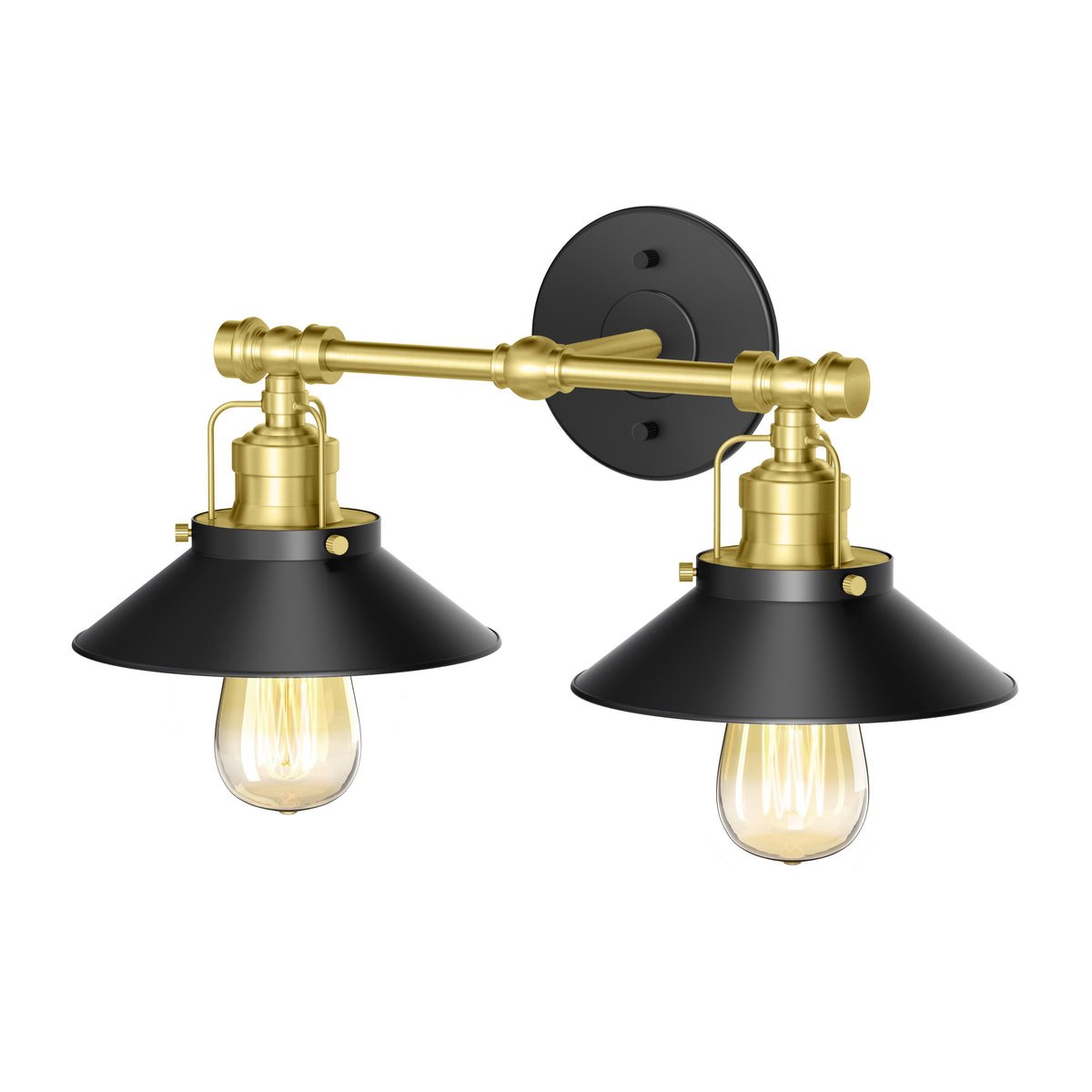 Modern Farmhouse Metal Double Sconce