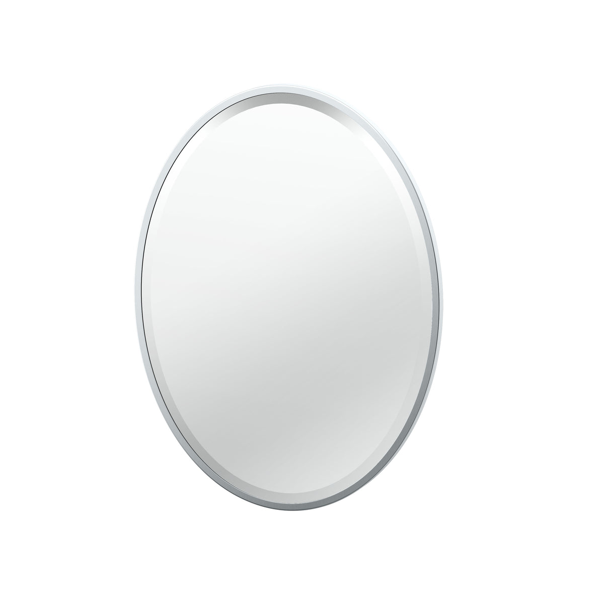 Flush Mount EZ Hanging 27.5" Framed Oval Mirror