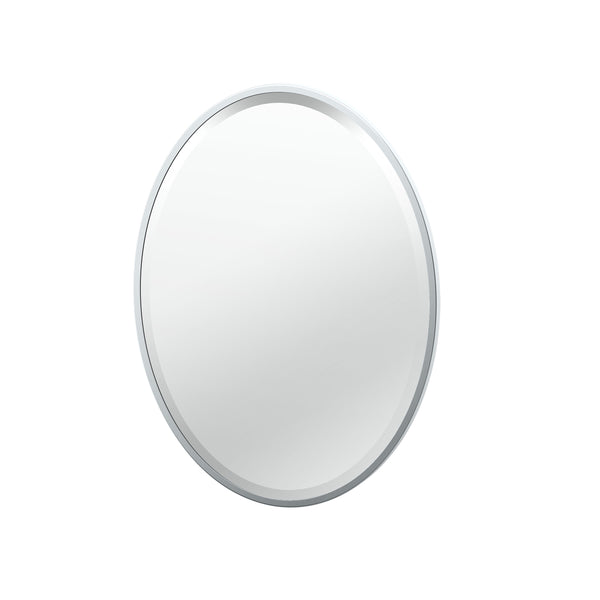 Flush Mount EZ Hanging 27.5" Framed Oval Mirror