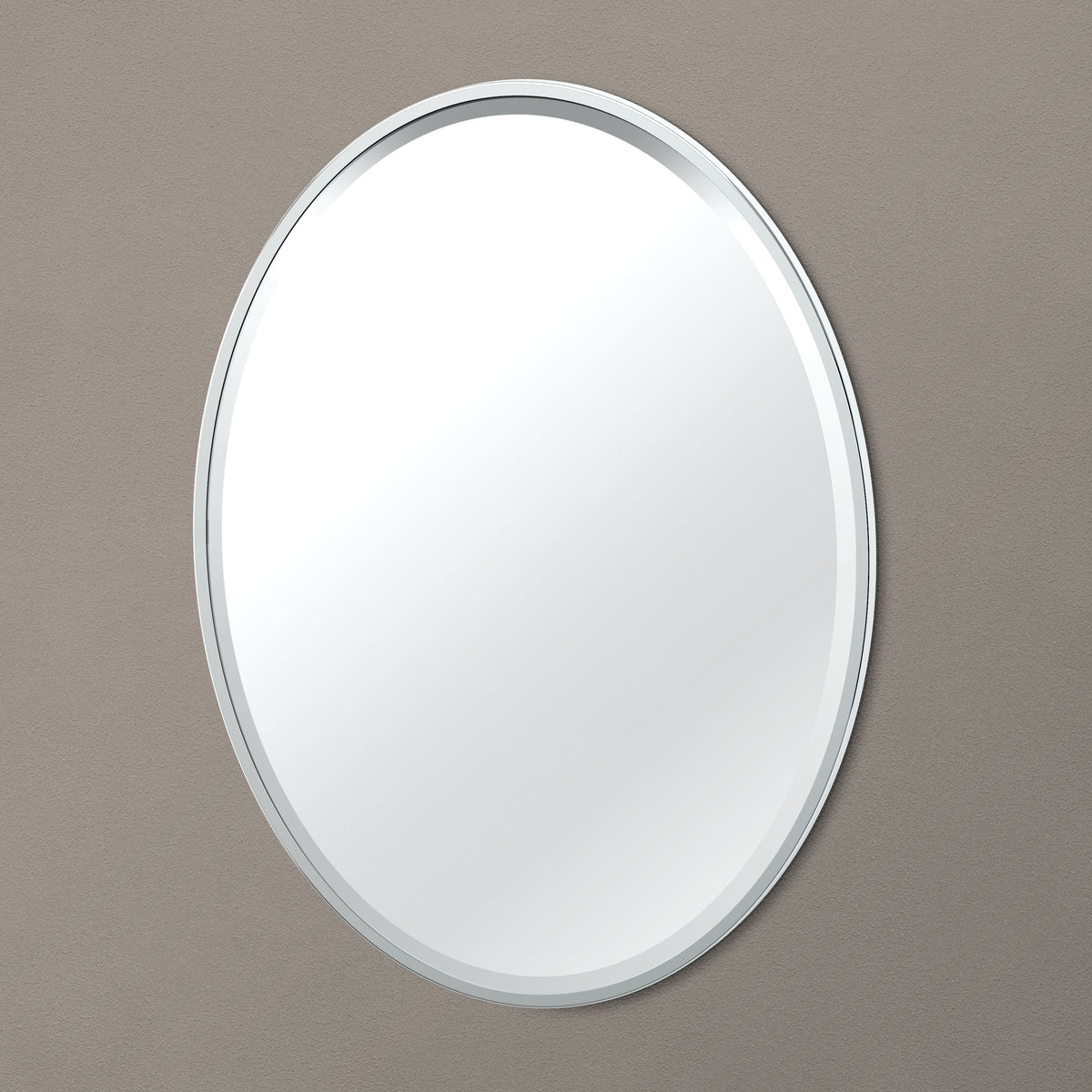 Flush Mount EZ Hanging 33" Framed Oval Mirror