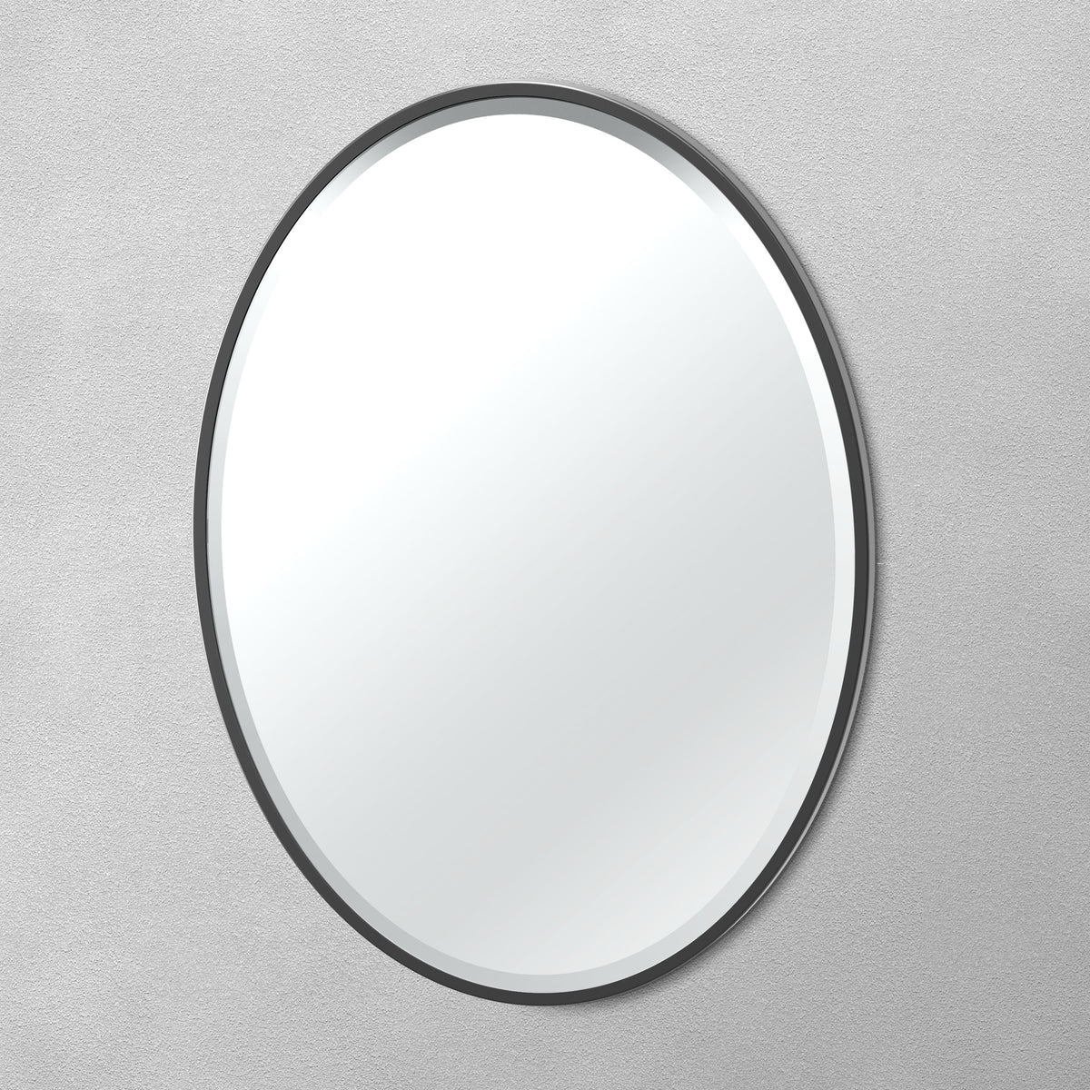 Flush Mount EZ Hanging 33" Framed Oval Mirror