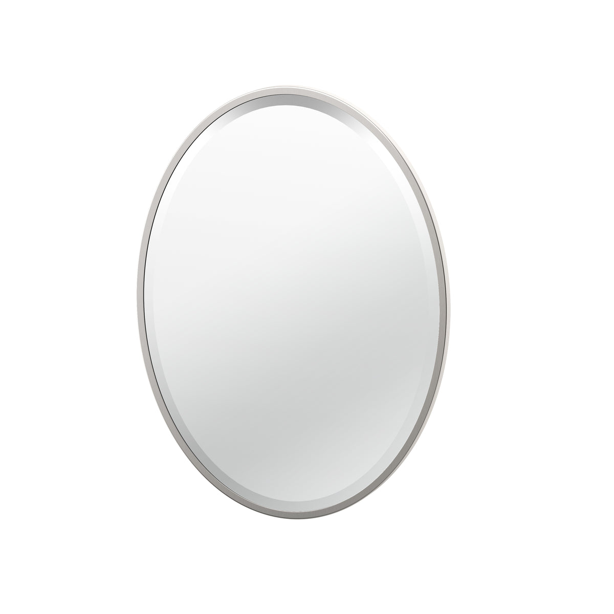 Flush Mount EZ Hanging 27.5" Framed Oval Mirror