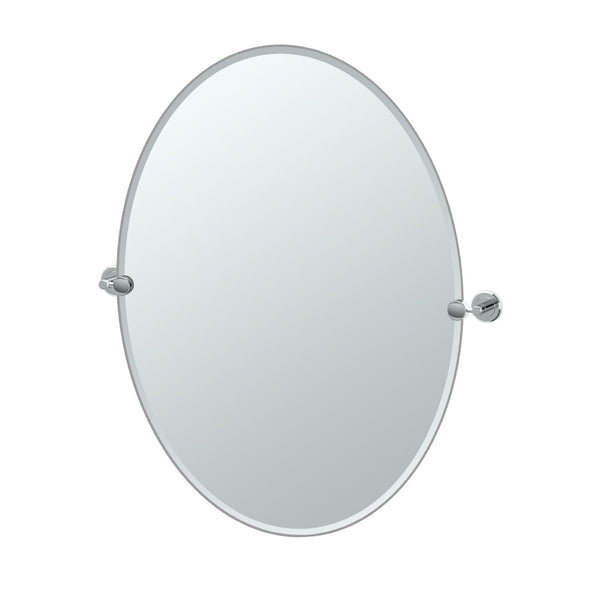 Latitude II 32" Frameless Oval Mirror