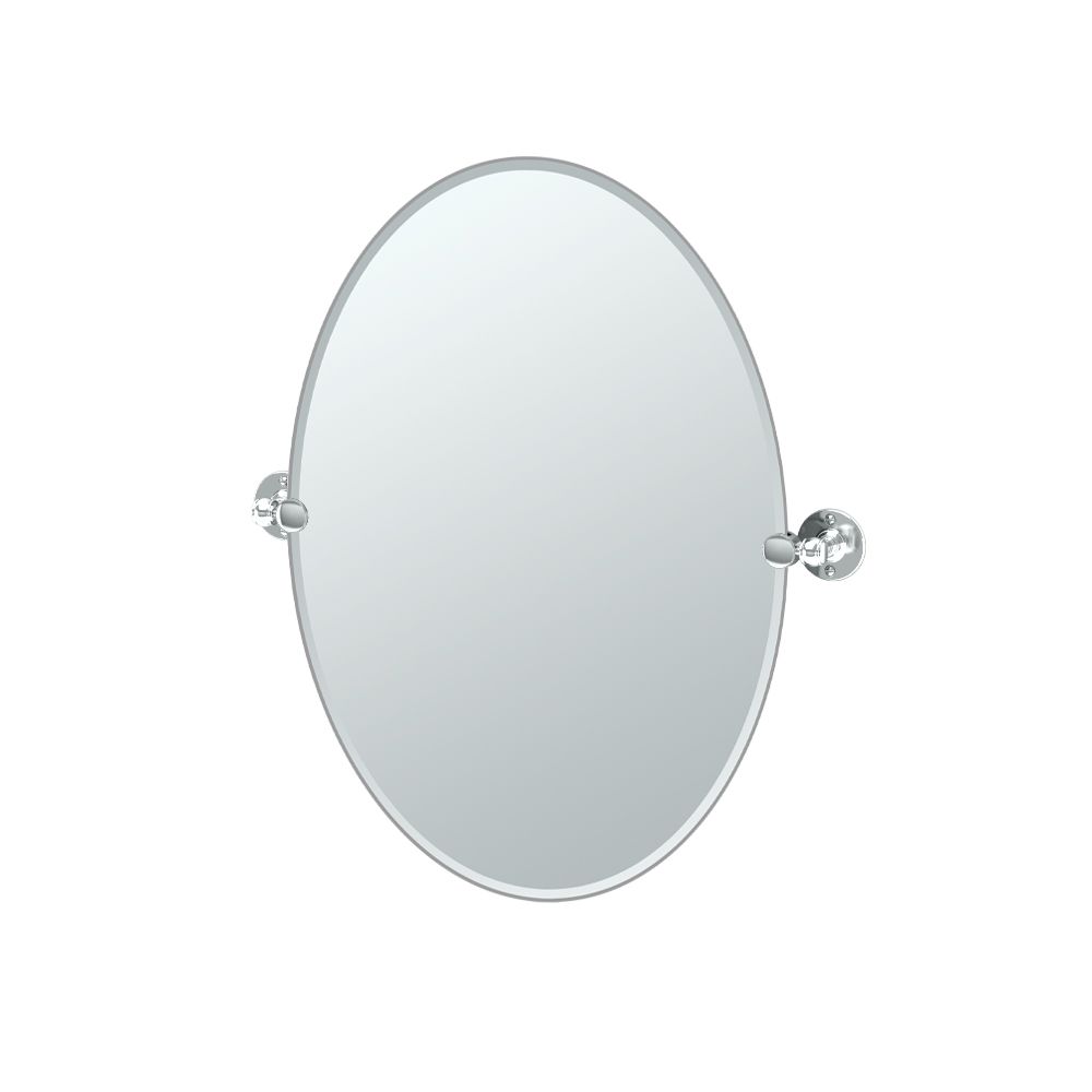 Cafe 26.5" Frameless Oval Mirror