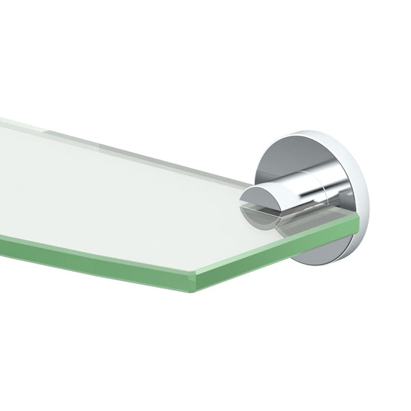 Channel Vanity Glass Shelf