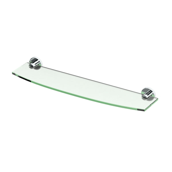Channel Vanity Glass Shelf