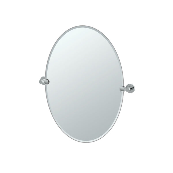 Channel 26.5" Frameless Oval Mirror