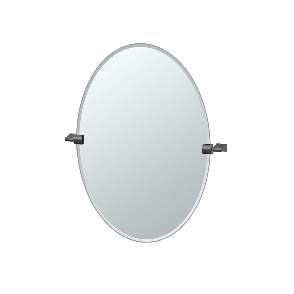 Bleu 26.5" Frameless Oval Mirror