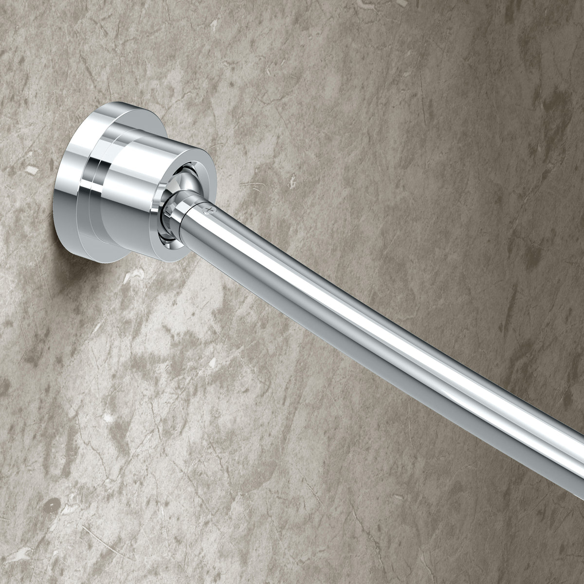 Modern Minimalist Curved Shower Rod Set