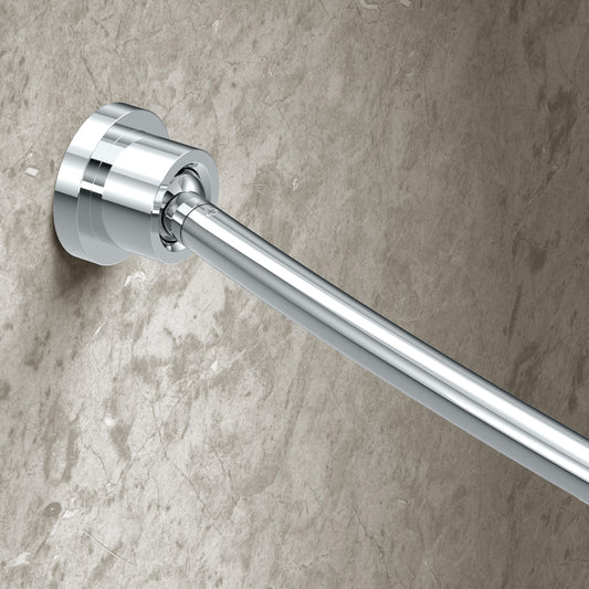 Modern Minimalist Curved Shower Rod Set