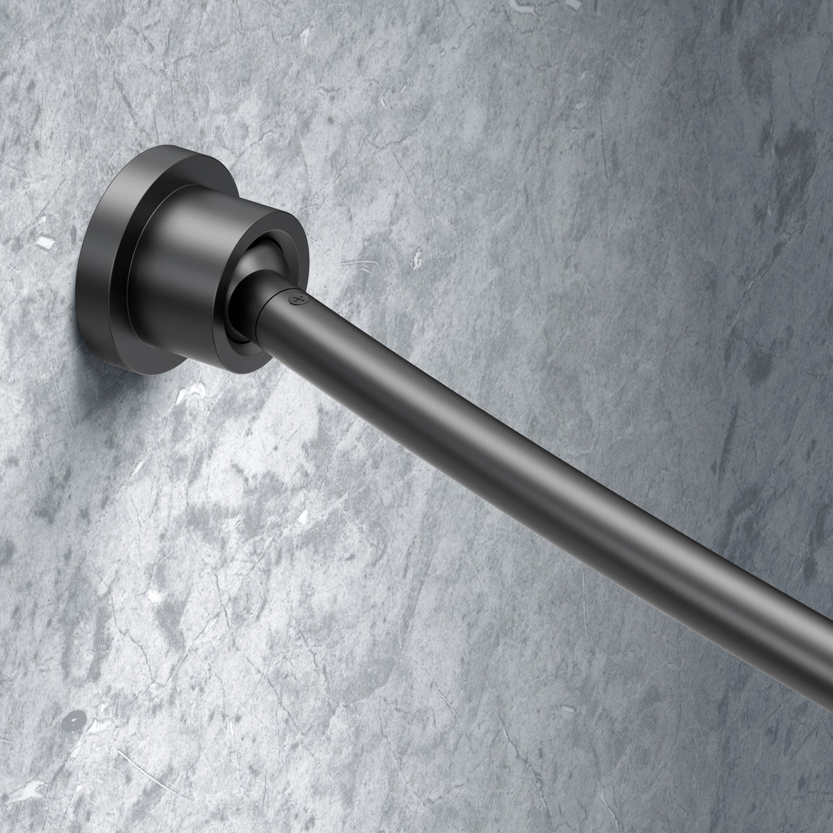 Modern Minimalist Curved Shower Rod Set