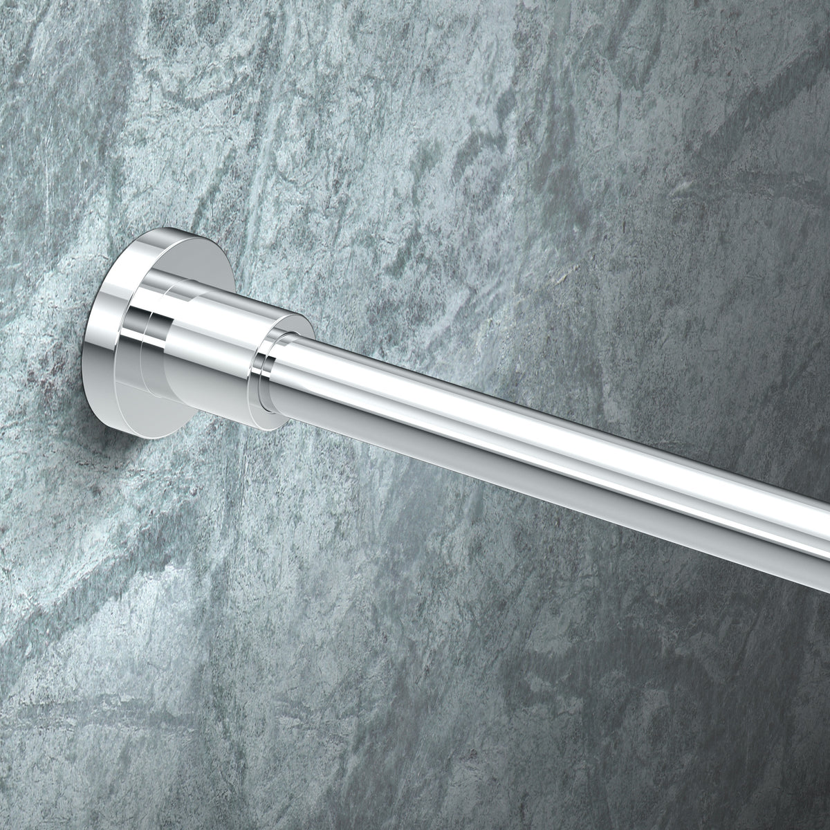 Modern Minimalist Straight Shower Rod Set