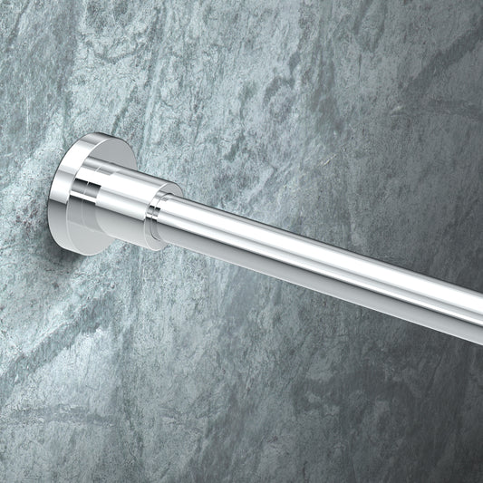 Modern Minimalist Straight Shower Rod Set