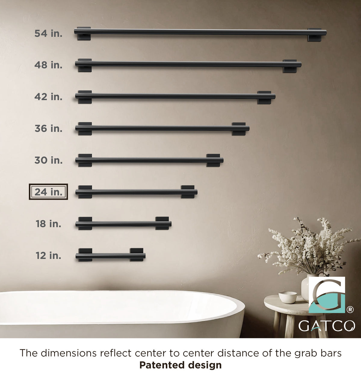 Elevate 24" Grab Bar