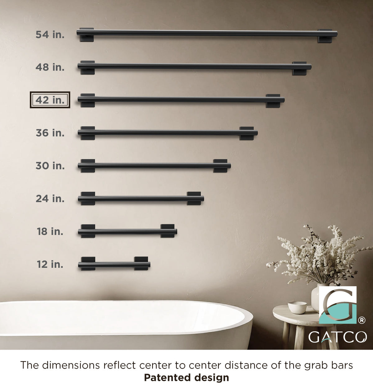 Elevate 42" Grab Bar