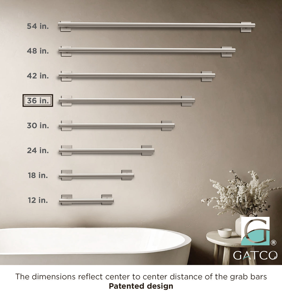 Elevate 36" Grab Bar