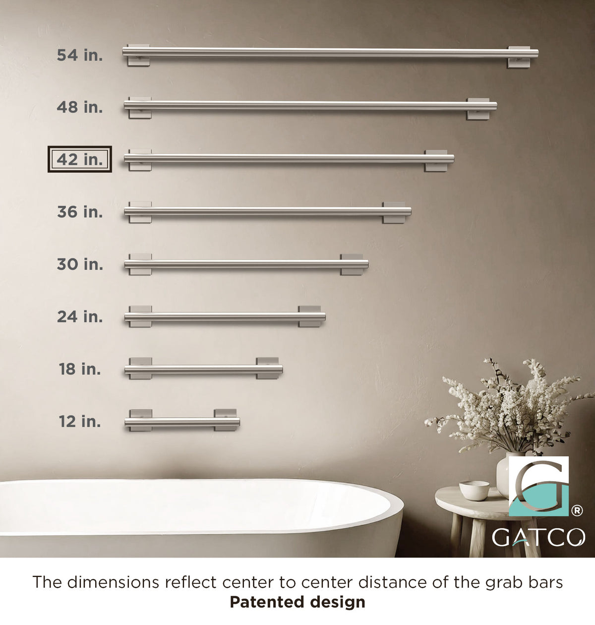 Elevate 42" Grab Bar