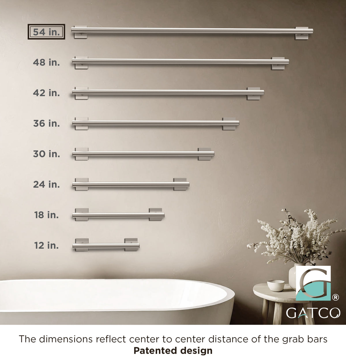 Elevate 54" Grab Bar